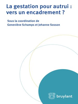 cover image of La gestation pour autrui